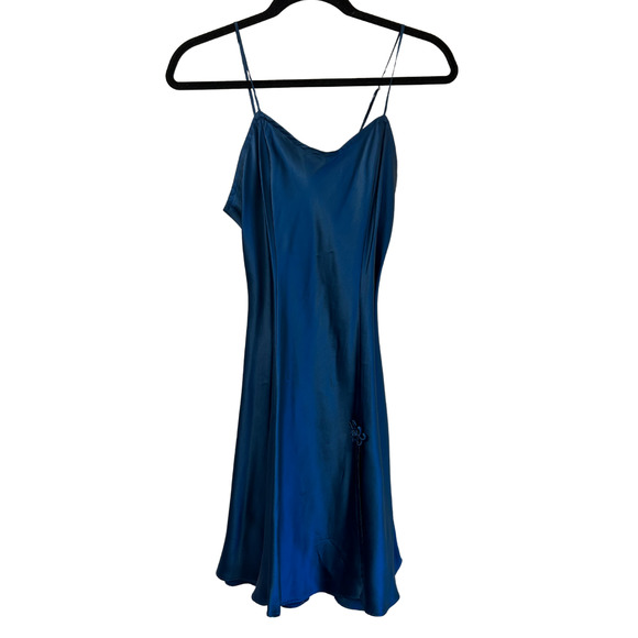 Victoria's Secret Other - Gold Label 100% Silk Vintage Royal Blue Victoria Secret Slip Dress Size Petite